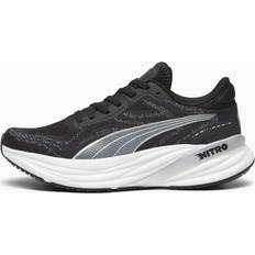 Puma 40 - Svarta Sportskor Puma Magnify NITRO Laufschuhe Damen, Schwarz/Weiß/Silber, Größe: 35.5, Schuhe