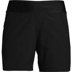 Lands' End Swimming Trunks Lands' End Womens Comfort Waist 5in Swim Short Panty Black Plus 18w