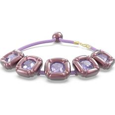 Swarovski Grey Bracelets Swarovski Dulcis bracelet, Cushion cut, Purple