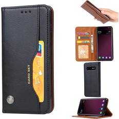 MTP Products Samsung Galaxy S10 Lommebok-deksel med Stativ Svart