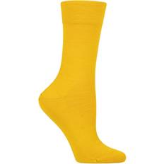 SockShop FALKE Damen Sensitive Berlin W SO Wolle Baumwolle mit Komfortbund Paar, Gelb Mimosa 1265 neu umweltfreundlich, 39-42