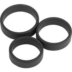 Sinful Sexleksaker Sinful Premium Penisringar i Silikon Set 3 st Svart Svart