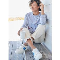 Freestyle Esme Stripe White Leather Trainers