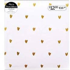 Gold Scrapbooking Anker Pink and Gold Hearts Wedding Photo Album 6x4 140 Photos
