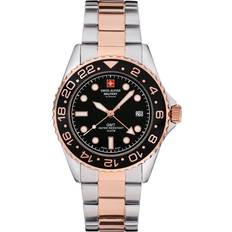 Swiss Alpine Military Ure Swiss Alpine Military Forgyldt og Master Diver GMT herre fra