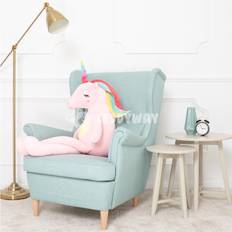 TeddyWay Stor Enhörning, Gosedjur, Leksak, 120 Cm, Rosa, Fefo
