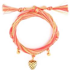 Aurelie Bidermann Honolulu macramé-design bracelet women Gold Plated Brass/Cotton One