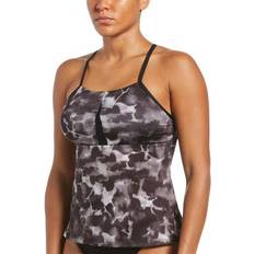 Tankinis Nike Strappy Tankini Swimsuit Top In Black