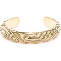 Aurelie Bidermann Tucuma engraved-finish bracelet women Gold Plated Brass One