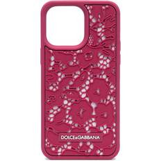 floral lace iPhone 14 Pro Max case women Silicone One Size Pink