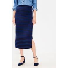 Skirts Loft Striped Ottoman Midi Skirt - Deep Space Blue