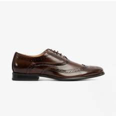 Goor Mens Brogue Oxford Shoes Brown