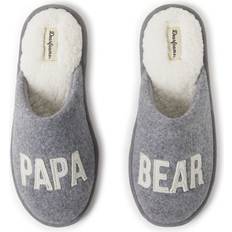 Wide Fit Slippers Dearfoams Herren Papa Bär Hausschuh, Hellgrau