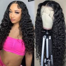 Supernova Supernova Deep Wave 13x4 Lace Front Wigs Human Hair Hd Curly Wigs Human Wave