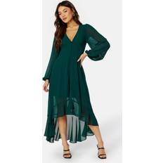Bubbleroom Kjoler Bubbleroom Bubbleroom Occasion Desiree High-Low Dress Dark green