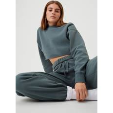 Björn Borg Studio Oversized Cropped Crew - Vert