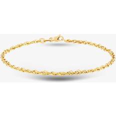 Gold Bracelets 9ct Yellow Gold Prince of Wales Chain Bracelet 1.29.4322