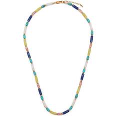Missoma Metal Necklaces Missoma beaded gemstone necklace women Plastic/Metal One Gold
