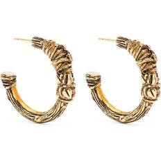 Aurelie Bidermann Floresta hoop earrings women Gold Plated Brass One
