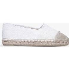 Castañer Castaner Womens White Kampala Raw-trimmed Cotton-canvas Espadrilles Eur Women