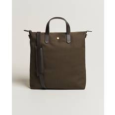 Mismo Mismo M/S Canvas Shopper Army/Dark Brown
