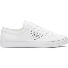 Prada Men Shoes Prada logo print low-top sneakers men Polyester/Polyester/Rubber White
