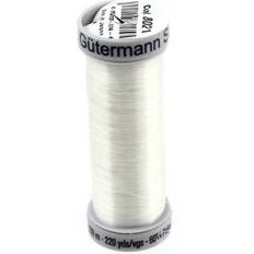 Yarn & Needlework Supplies Gutermann White Metallic Sliver Embroidery Thread 200m 8021