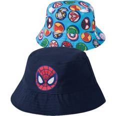 Marvel Accessories Children's Clothing Marvel Spiderman Toddler Bucket Hat, Reversible Kids Sun Hat for Boys, Toddler Hat for Summer, Spider Man Baby Sun Hat Blue