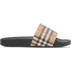 Burberry Women Slippers & Sandals Burberry Vintage Check slides women Polyurethane/Polyurethane/Polyurethane/Thermoplastic Polyurethane TPU Neutrals