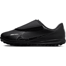 Nike Jr. Mercurial Vapor 15 Club Little Kids' Turf Low-Top Soccer Shoes in Black, 10.5C DJ5966-001