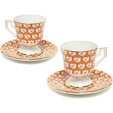 Multikleur Espressokopjes La DoubleJ Coffee Tea Women Espresso Cup Set of 2