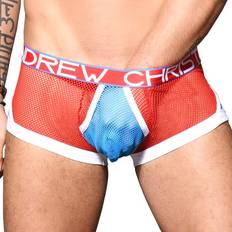 Transparent Kalsonger Andrew Christian Almost Naked Transparent Boxer - Blue/Red