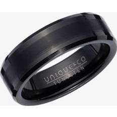 Bevelled Ring - Black