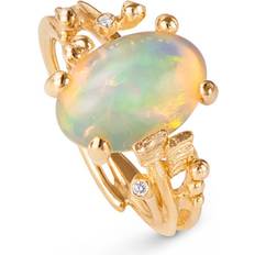 Guld - Opaler Ringar Ole Lynggaard BoHo kt. guld ring med Opal og brillanter