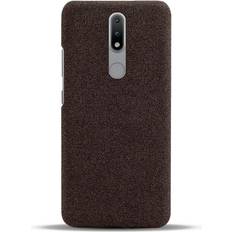 MAULUND Nokia 2.4 Stofbetrukket Plastik Cover Brun