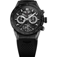 Tag Heuer Klockor Tag Heuer CAR5A8Y.FC6377 Carrera Skelettskuren/Gummi Ø45