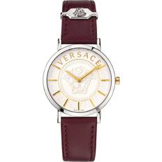 Ure Versace V-Essential Burgundy Leather