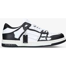 Amiri Mens Blk/white Skel Panelled Leather Low-top Trainers Eur Men