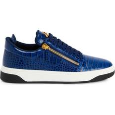 Giuseppe Zanotti GZ94 low-top sneakers men Leather/Rubber/Fabric Blue