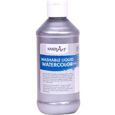 Silver Water Colors Washable Liquid Watercolor Metallic Silver 236ml