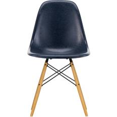 Vitra Eames Fiberglass Navy Blue Esszimmerstuhl 83cm