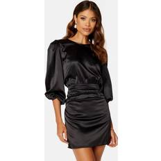 Bubbleroom Klänningar Bubbleroom Nellie Satin Dress Black