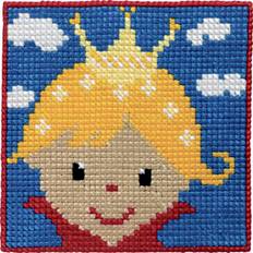 Permin Broderi -Påritad broderikit för barn med Flicka 9335