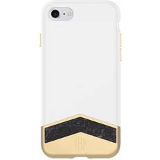 Incipio iPhone 8 7 House of Harlow 1960 Marble Slide Case Hvid Guld