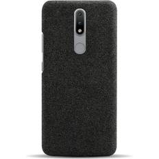 MAULUND Nokia 2.4 Stofbetrukket Plastik Cover Sort