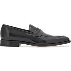 Ferragamo pointed-toe leather loafers men CALFSKIN/CALFSKIN/Goat Skin/Leather 10.5EEE Black