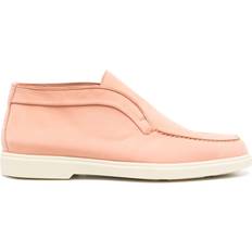 Orange - Women Loafers Santoni ankle-length leather loafers women Calf Leather/Calf Leather/Rubber Orange