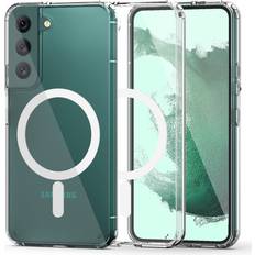 Mobilcovers samsung s22+ Tech-Protect Samsung Galaxy S22 Flexair Hybrid Cover MagSafe Kompatibel Gennemsigtig