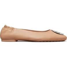 Tory Burch Beige Ballerinas Tory Burch Claire ballerina shoes women Nappa Leather/Suede/Metal/Rubber Neutrals