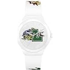 Lacoste Klockor Lacoste Analogt kvartsur för män med silikonrem 2011232, Vitt